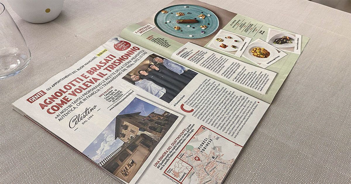 Il gusto di Celestino conquista la stampa